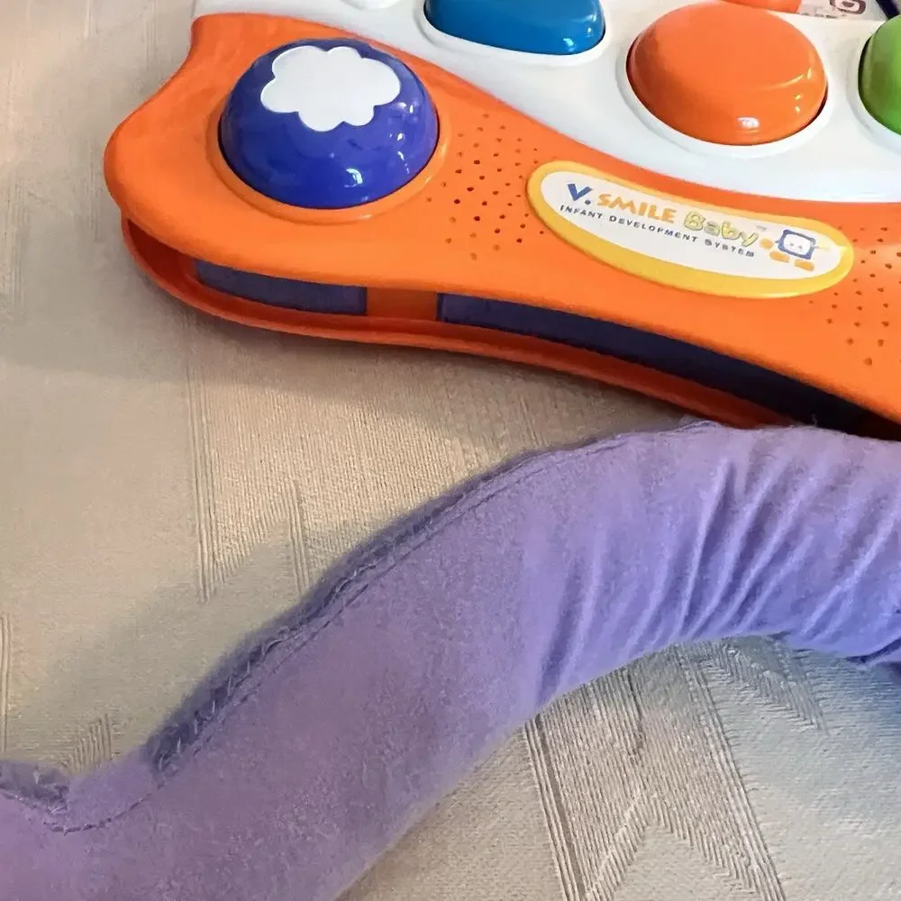 VTech V.Smile Baby Development System Barney & Learn Discover 2 Cartridges WORKS